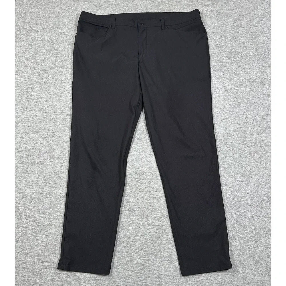 Lululemon Pants Mens 42x34 Black ABC Slim Warpstreme Business Chino City